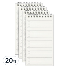 JF Company J.Four 透明封面便攜迷你筆記本, 20個, 點線