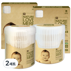 NATURE LOVE MERE 然自母愛 螺旋棉花棒 300支+200支+80支+80支, 2套