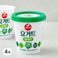 서울우유 요거트 플레인, 380g, 1개입, 4개