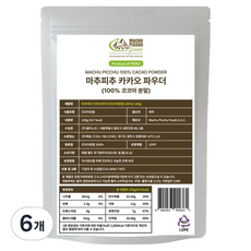 馬丘比丘無加糖可可粉, 6個, 1入, 100g