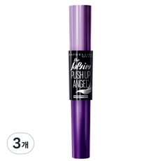 메이블린 뉴욕 폴시 푸쉬 업 엔젤 마스카라 9.7ml, 3개