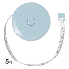 迷你捲尺 藍色, 150cm, 5個