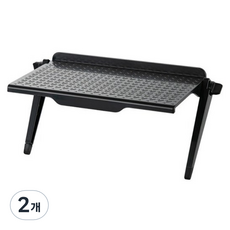 Eori Market 多用途螢幕置物架 300mm, 黑色, 2個