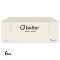 KleanNara 可綠納樂 better 可水洗竹製衛生抹布, 6個