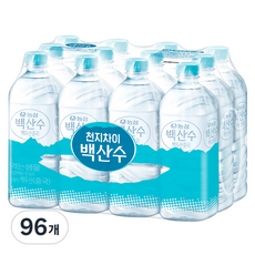 백산수 생수 무라벨, 96개, 1L