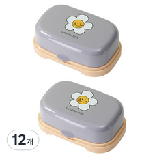 THE ZAKKA 繽紛微笑肥皂盒, 紫色, 12個