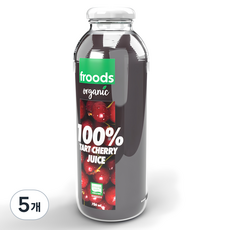 프루즈 유기농 타트체리 착즙주스, 700ml, 5개
