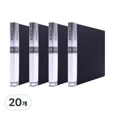 희망 고급형 크리어파일 20매, 흑색, 20개