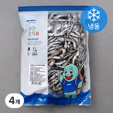 바다원 안심이력제 국물용 멸치 (냉동), 500g, 4개