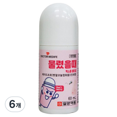 일양약품 모기 물렸을때 벅스쿨 볼타입 60ml, 6개