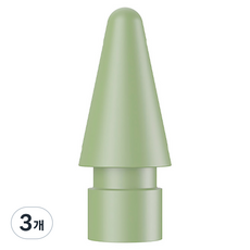 TABLESE Apple Pencil 彩色筆尖 1代 2代 USB-C 相容 PA-24, 3個, 綠色