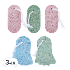 파라디 발 각질 제거 스톤 5종 세트 랜덤발송, 3세트, 5개입