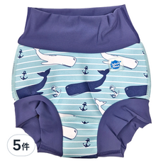 Splash About Happy Nappy 3D加強版 游泳尿布褲 12-24個月, 特大型(XL), 5件