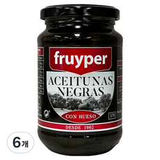 프루이페 블랙 올리브, 350g, 6개