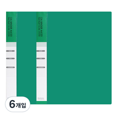 빅드림 OA 클리어 바인더화일 A4 20매, 그린, 6개입
