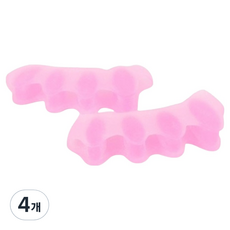 Aidella 緊密貼合腳趾固定分離器 粉紅色, 4個