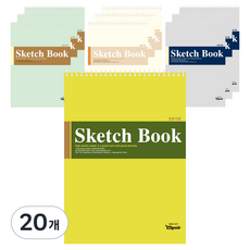 Heemangnote 專業美術用素描本 170g 隨機出貨, 4開, 9張, 20個
