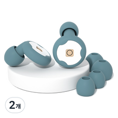 DK ONE 日常款漂亮防噪音耳塞 灰藍色A 1.3 x 1.5 cm, 2個, 2入