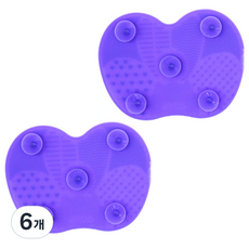 뷰티팝 흡착식 브러쉬 청소 패드, F, 6개