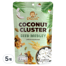 Crispconut Kindii 椰子脆片 種子綜合, 5個, 40g