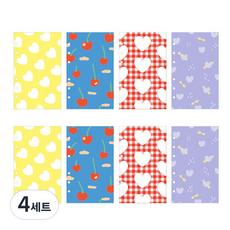 lucalab Archive 6孔補充內頁 圖案紙封面套組 愛心, 4套