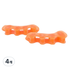 Adela 貼合腳趾固定分離器 橘色, 4個