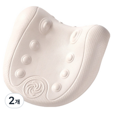 스마일깨비 깔끔한 마사지 견인베개 C자형 290g, 2개