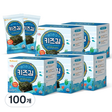 ibobomi 海洋朋友兒童海苔, 無味, 1.5克, 100個