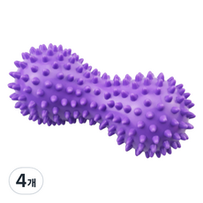 휴다온 땅콩 발마사지 지압볼, 퍼플, 4개