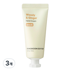 성분에디터 핸드크림 우디앤진저, 30g, 3개