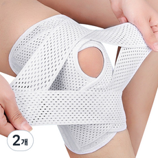 Geongangbyeolbat 第四代輕量雙彈簧護膝 白灰色, 2個