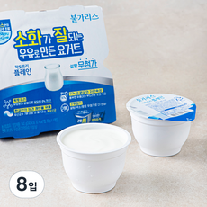 남양유업 불가리스 락토프리 플레인 요거트, 85g, 8개