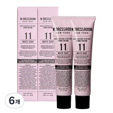 더블유드레스룸 퍼퓸 핸드크림 11 화이트솝, 50ml, 6개