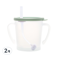 아가프라 NEW 매직 추빨대컵, 300ml, 2개, 민트