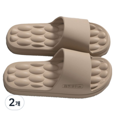 Meongsters 舒適穴道按摩拖鞋 250~255mm, 2個, 卡其色