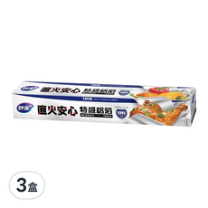 妙潔 直火安心特級鋁箔紙, 3m, 3盒