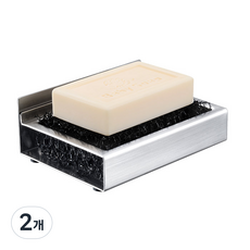 3M 強力黏著飯店式不鏽鋼過濾海綿肥皂架, 單一顏色, 2個