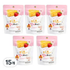 산마을 치즈야 딸기요거봐, 딸기맛, 18g, 15개