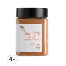 계피 분말 가루 용기형, 120g, 4개