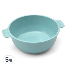 리빙메이트 유아용 피씨 파스텔 국그릇, 민트, 5개