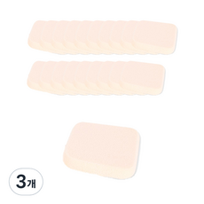 NBR 方形粉撲 20p, 單色, 3個