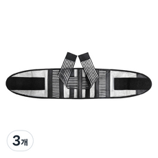 패기앤코 메쉬 2중 압박 밴드 허리 보호 지지대, 3개, 블랙