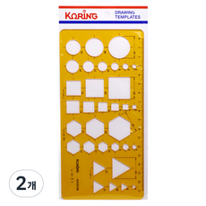 KORING 綜合模板尺 K-840638, 2個, 單一顏色