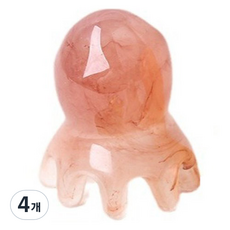 Ebring 章魚頭皮刮痧按摩器, 4個, 琥珀色