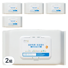 廚房專用清潔濕紙巾80抽 廚房清潔 拋棄式抹布 檸檬提取 吸水吸油, 5包, 2組
