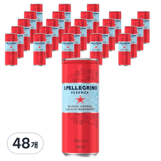 산펠레그리노 블러드 오렌지 & 블랙 라즈베리, 48개, 330ml