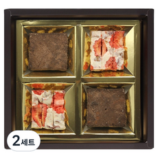Mengxiang82 夢想 Q餅乾 巧克力 2塊+草莓布朗尼 2塊 110g+提袋, 2組