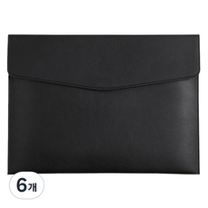 東亞PMS A4文件夾 軟皮手拿包, 6個, 黑色