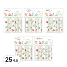동아피엠에스 Crux Obentosan 연필캡 채소 5p 세트, 혼합색상, 25세트