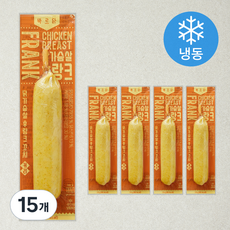 바르닭 닭가슴살 후랑크 꼬치 커리 (냉동), 70g, 15개